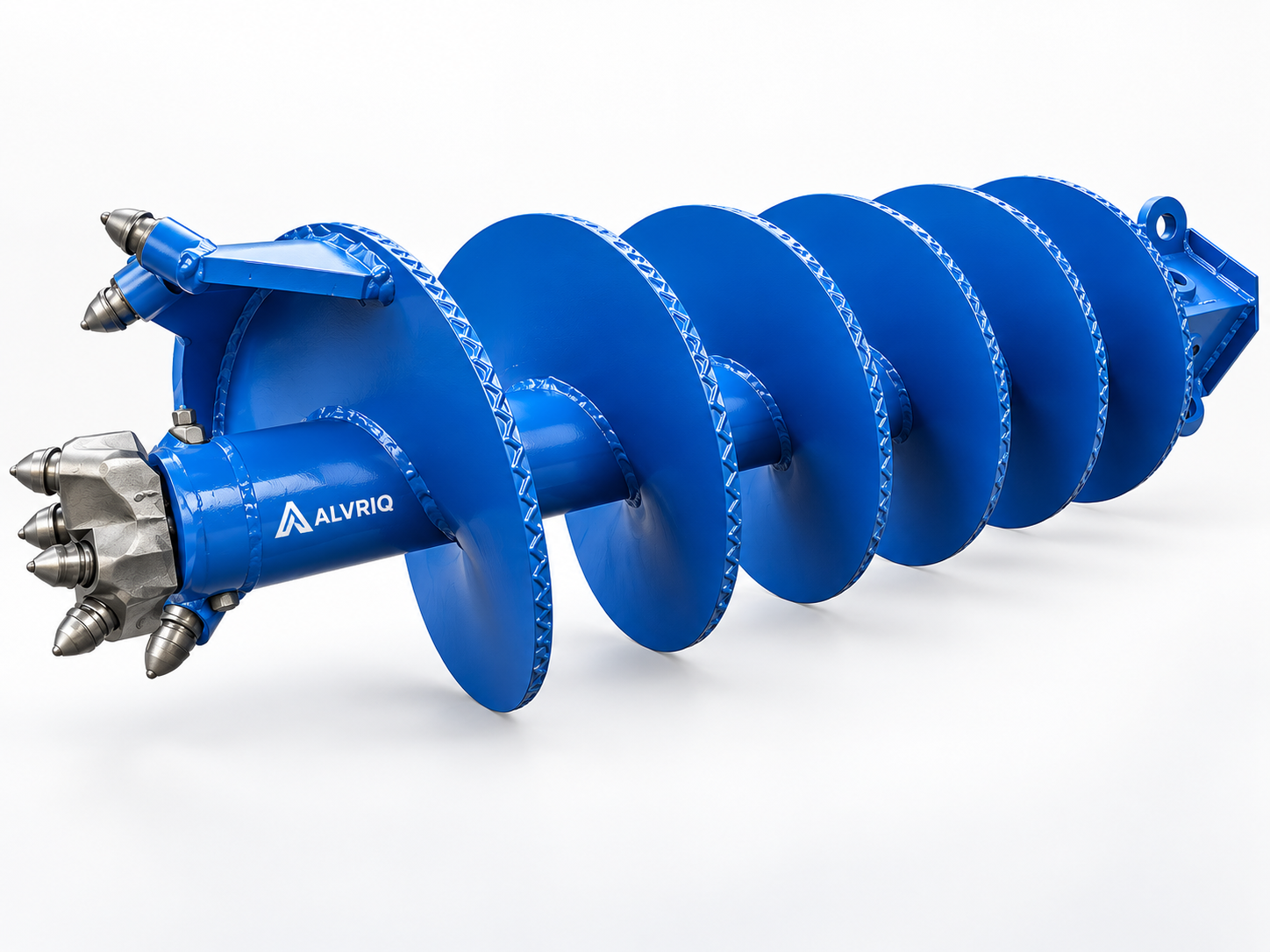ALVRIQ drilling auger for dry borehole soil removal