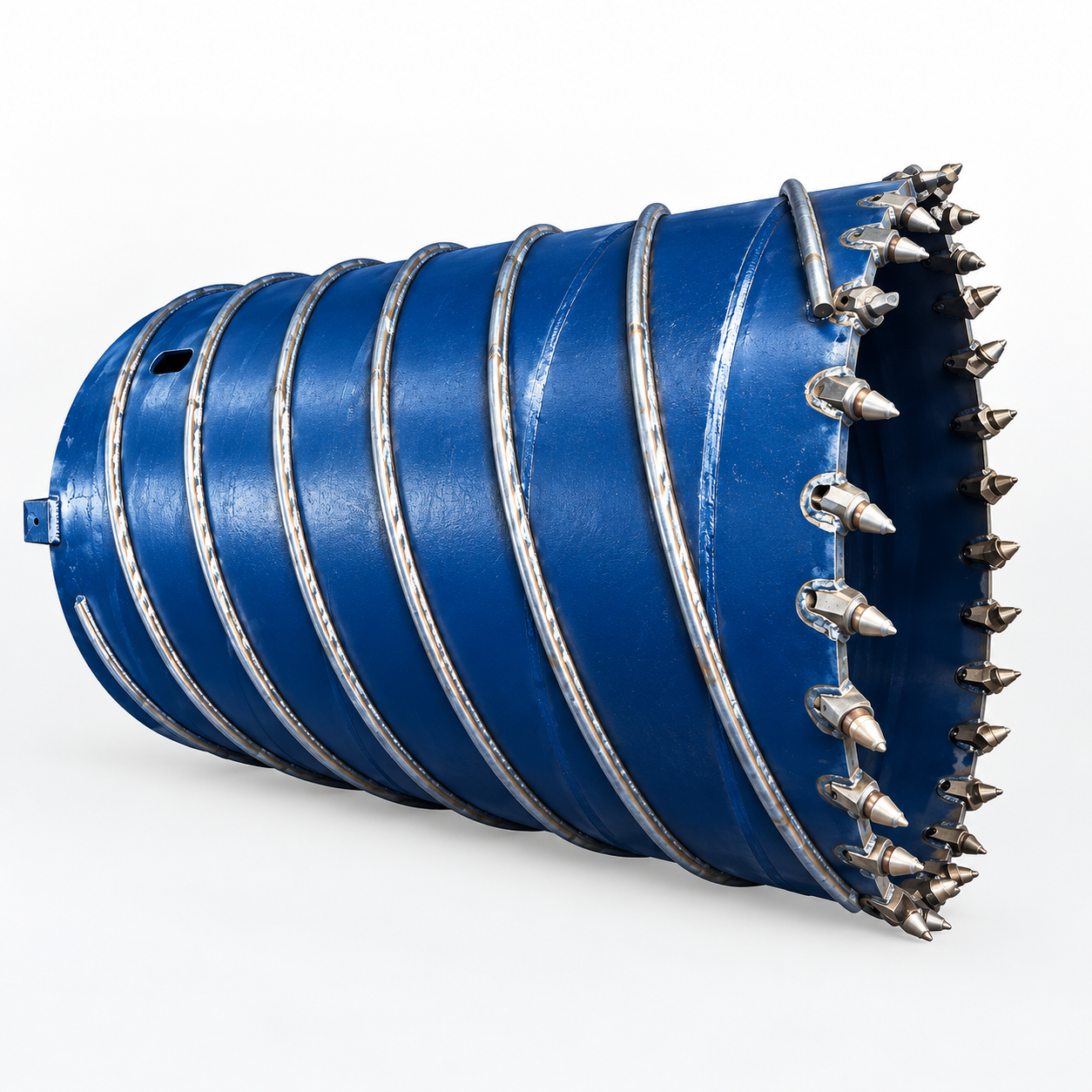 ALVRIQ Core Barrel with Round Shank Chisel for rotary foundation drilling