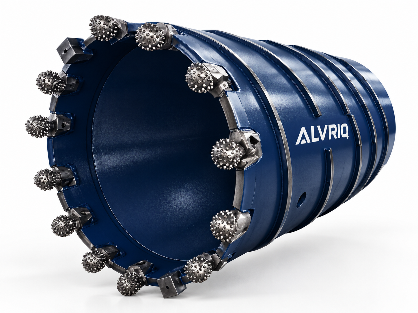 ALVRIQ core barrel with roller bits for rock core sampling